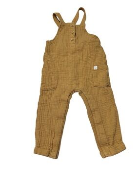 Little Planet by Carter’s Mustard Overalls 18M Unisex Adjustable straps